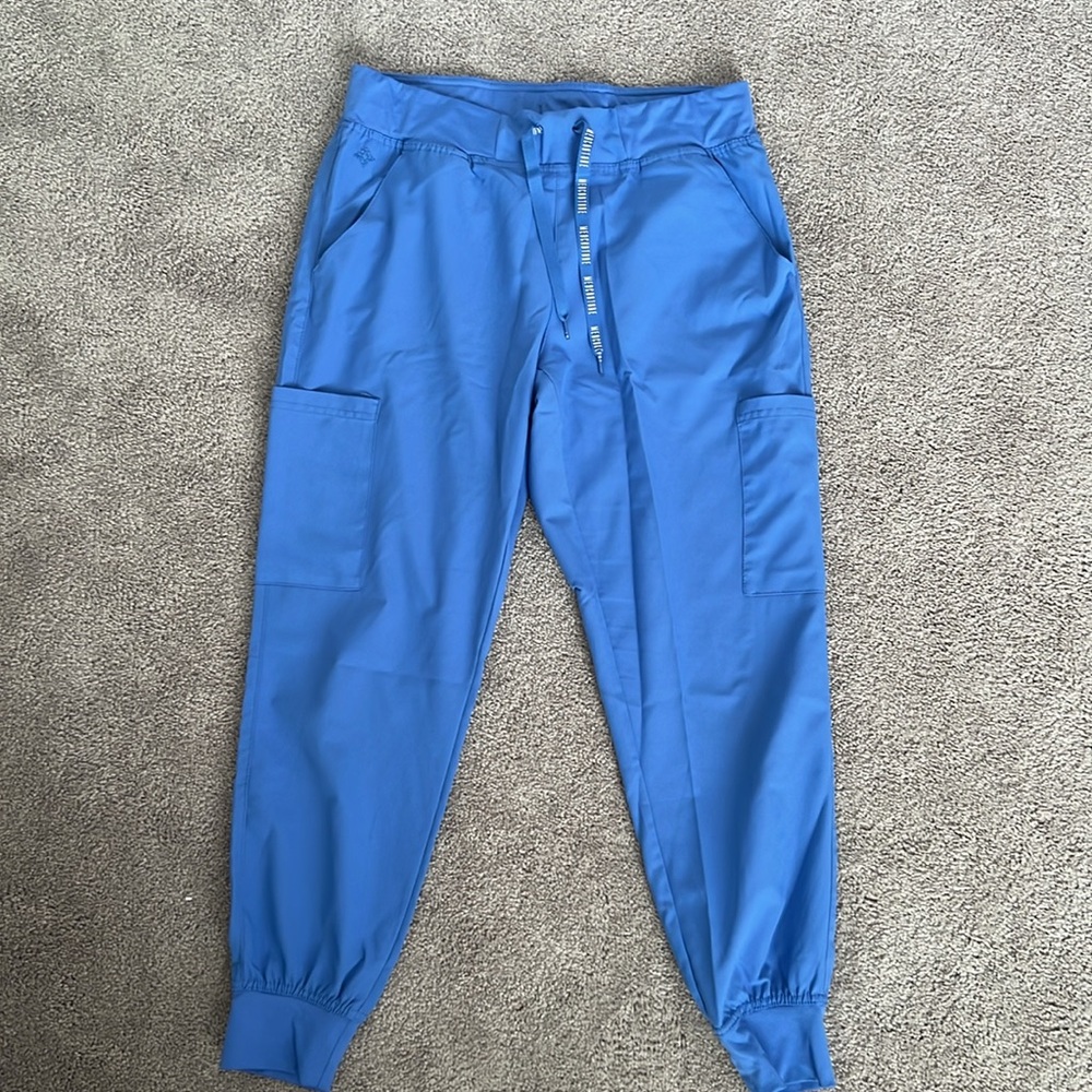 Ceil Blue MedCouture Jogger Scrub Bottoms